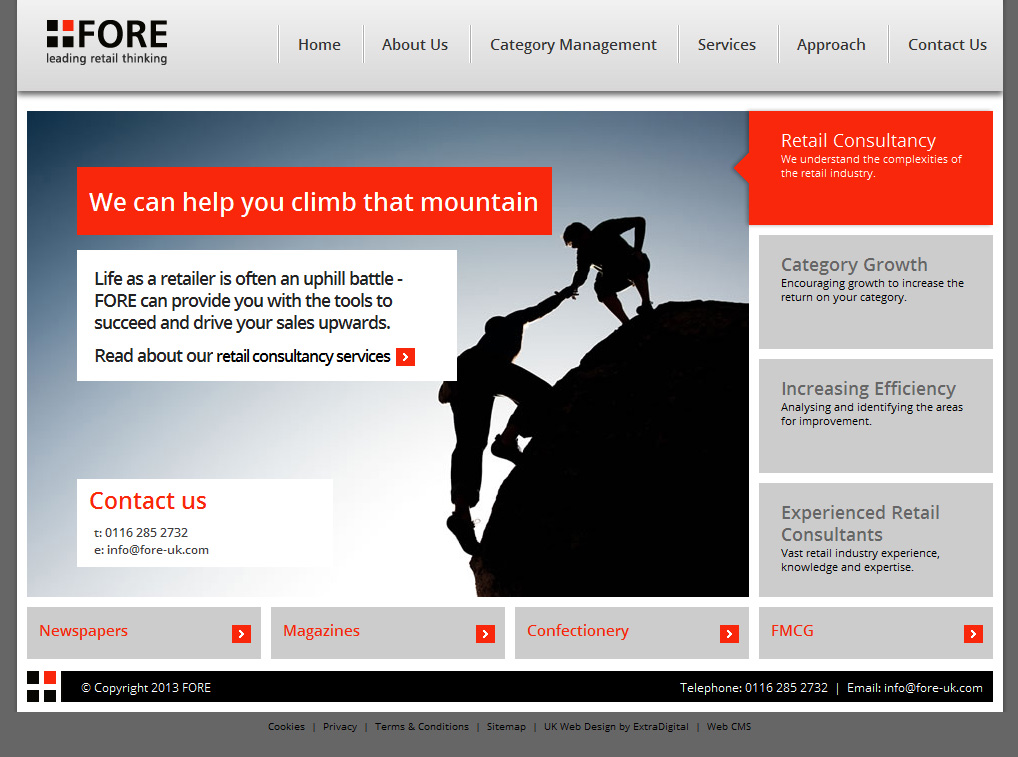 retail consultancy web design