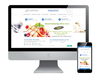 Advantage Catering Equipment website by ExtraDigital