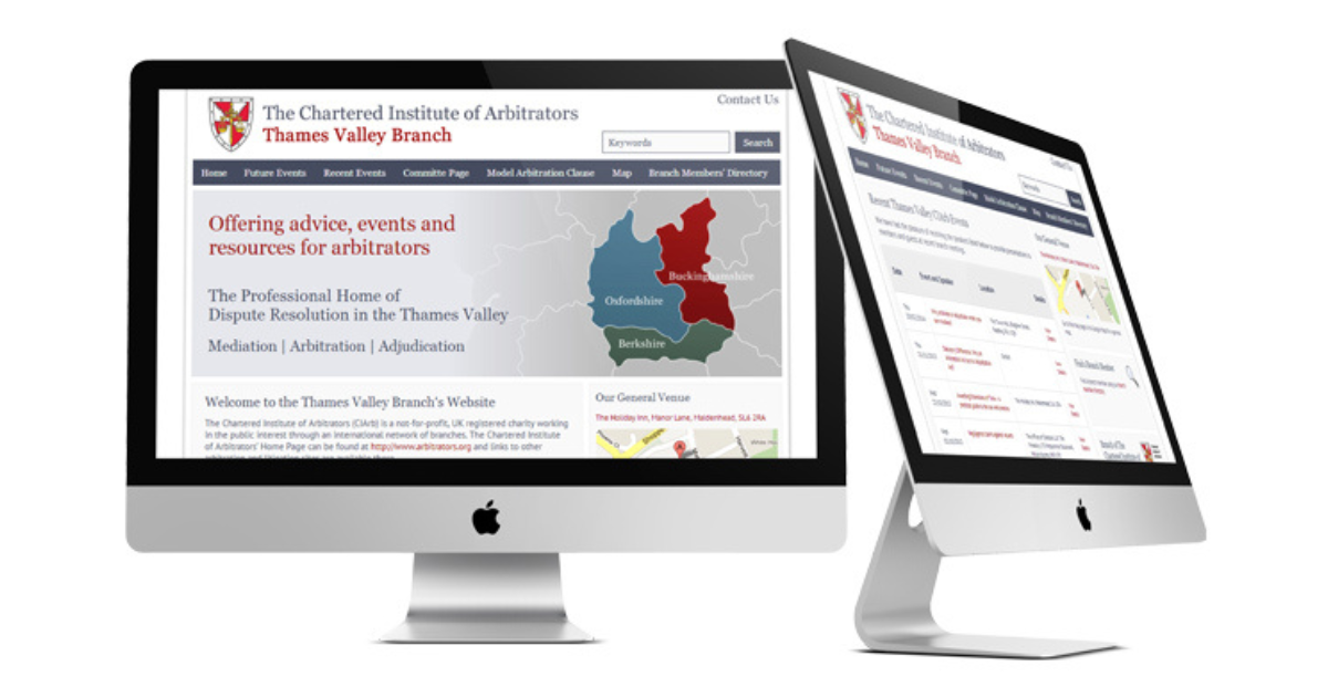 Web Design for The Chartered Institute of Arbitrators