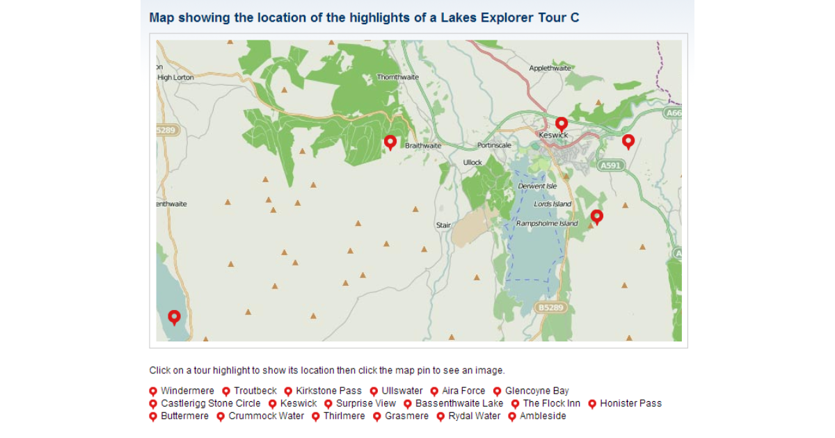 Lake District Tours Mapping