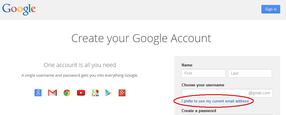 How to create a Google Account