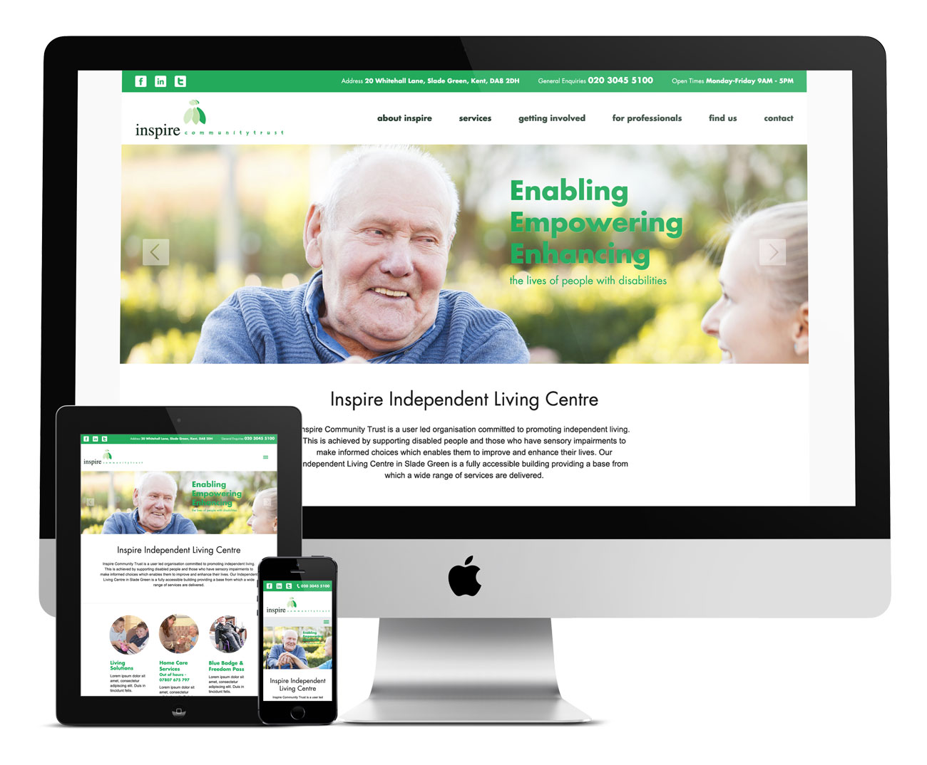 Responsive Website for Disability Charity