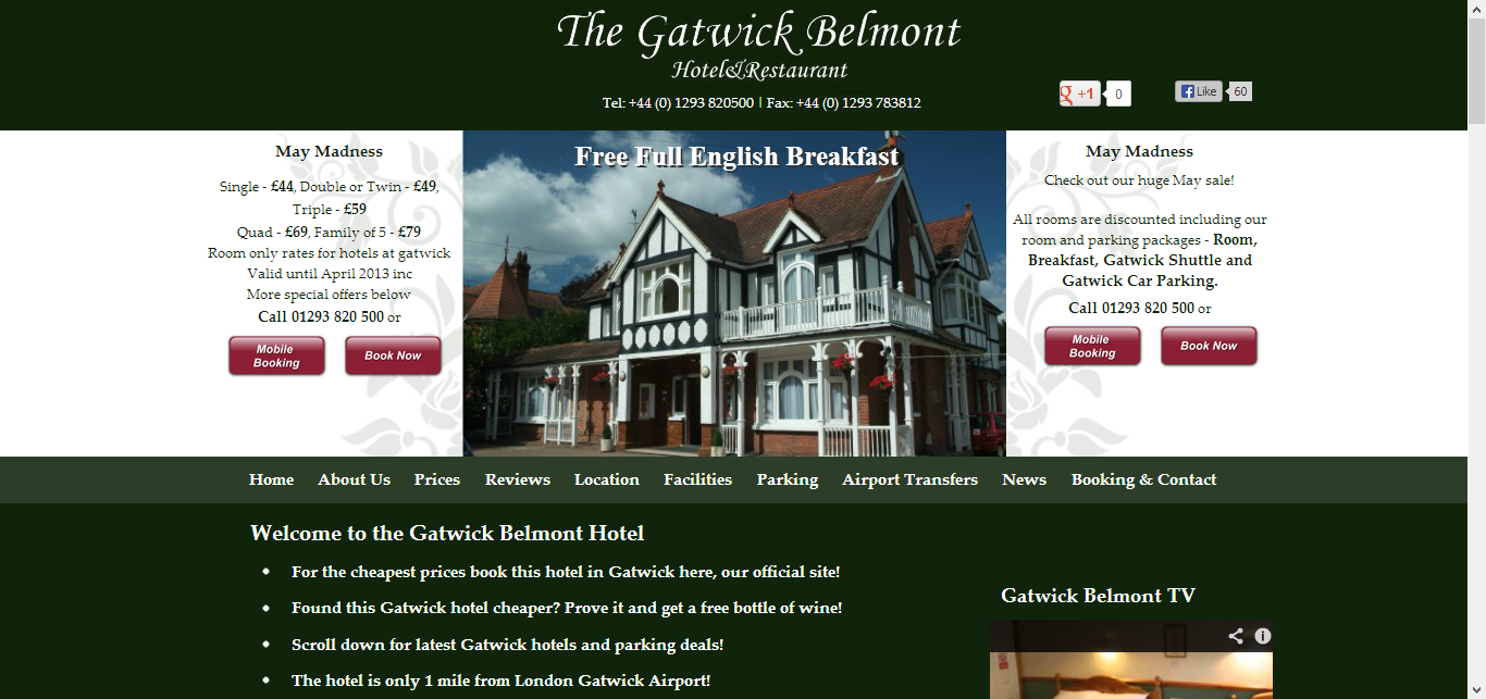 hotel website design 