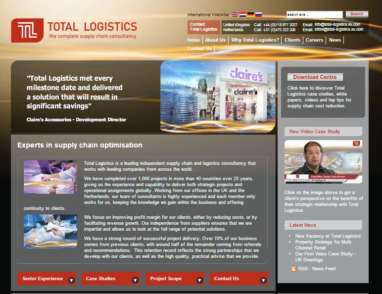 Logistcis Website Design
