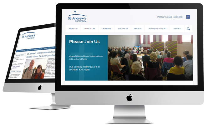 Church website design