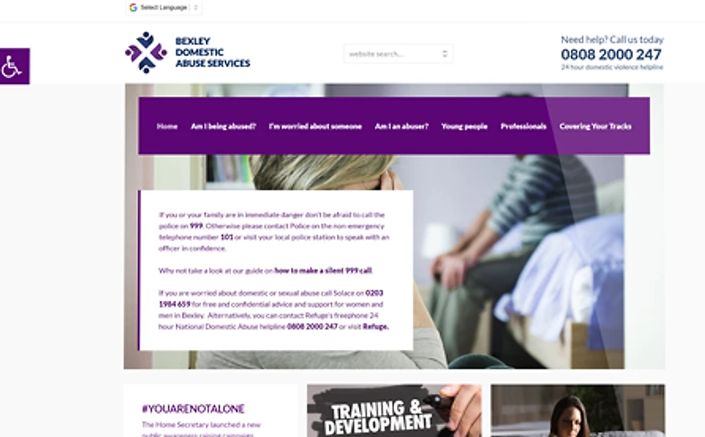Bexley Domestic Abuse Services website by ExtraDigital