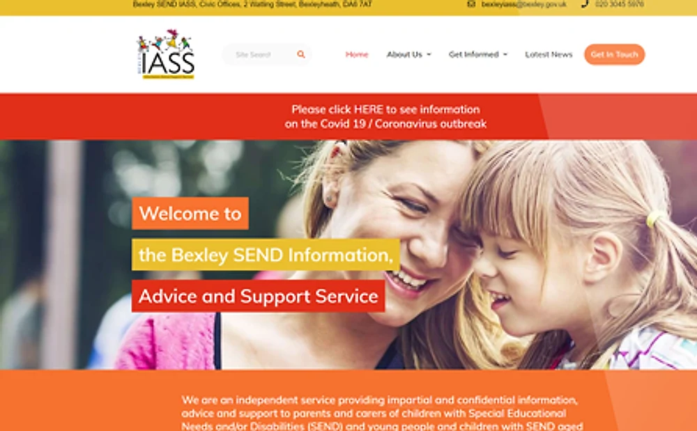 Bexley IASS website by ExtraDigital