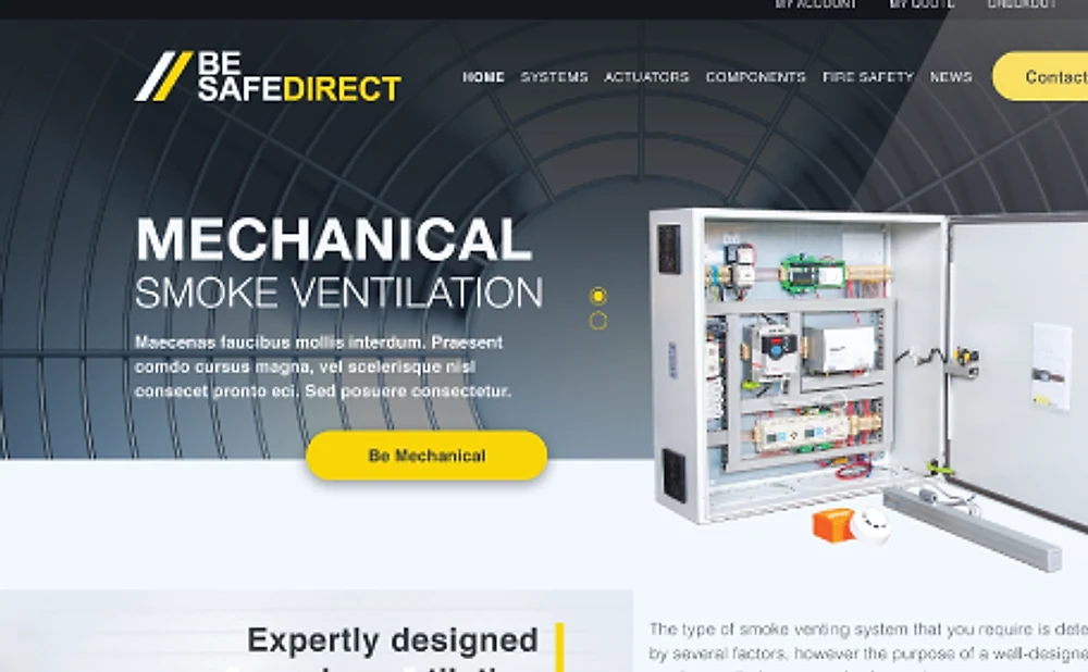 Be Safe Direct website by ExtraDigital