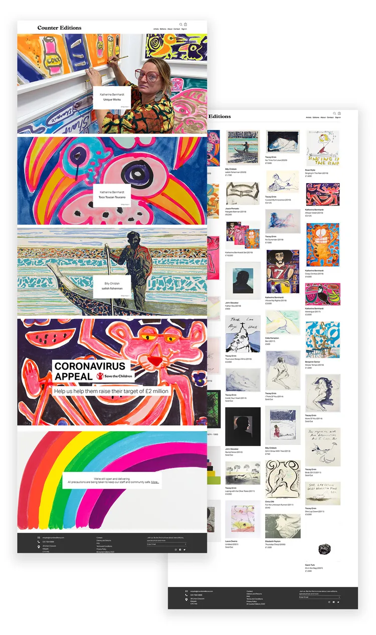 Counter Editions website, full length
