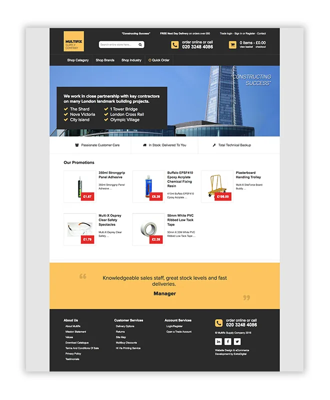 MultiFix Supply Company store, full length