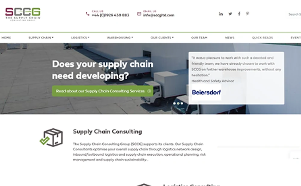 SCCG website by ExtraDigital