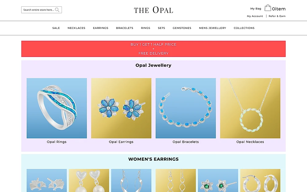 The Opal website by ExtraDigital