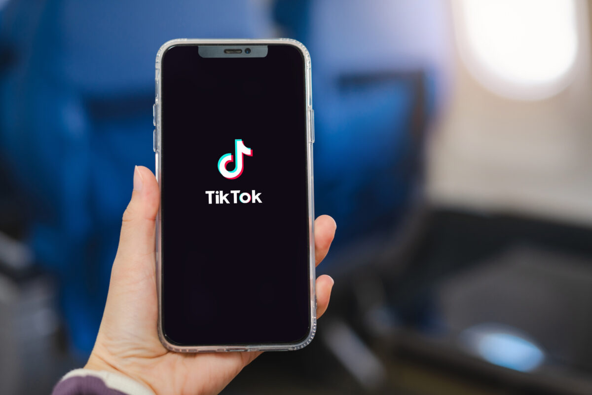 TikTok updates on a phone.